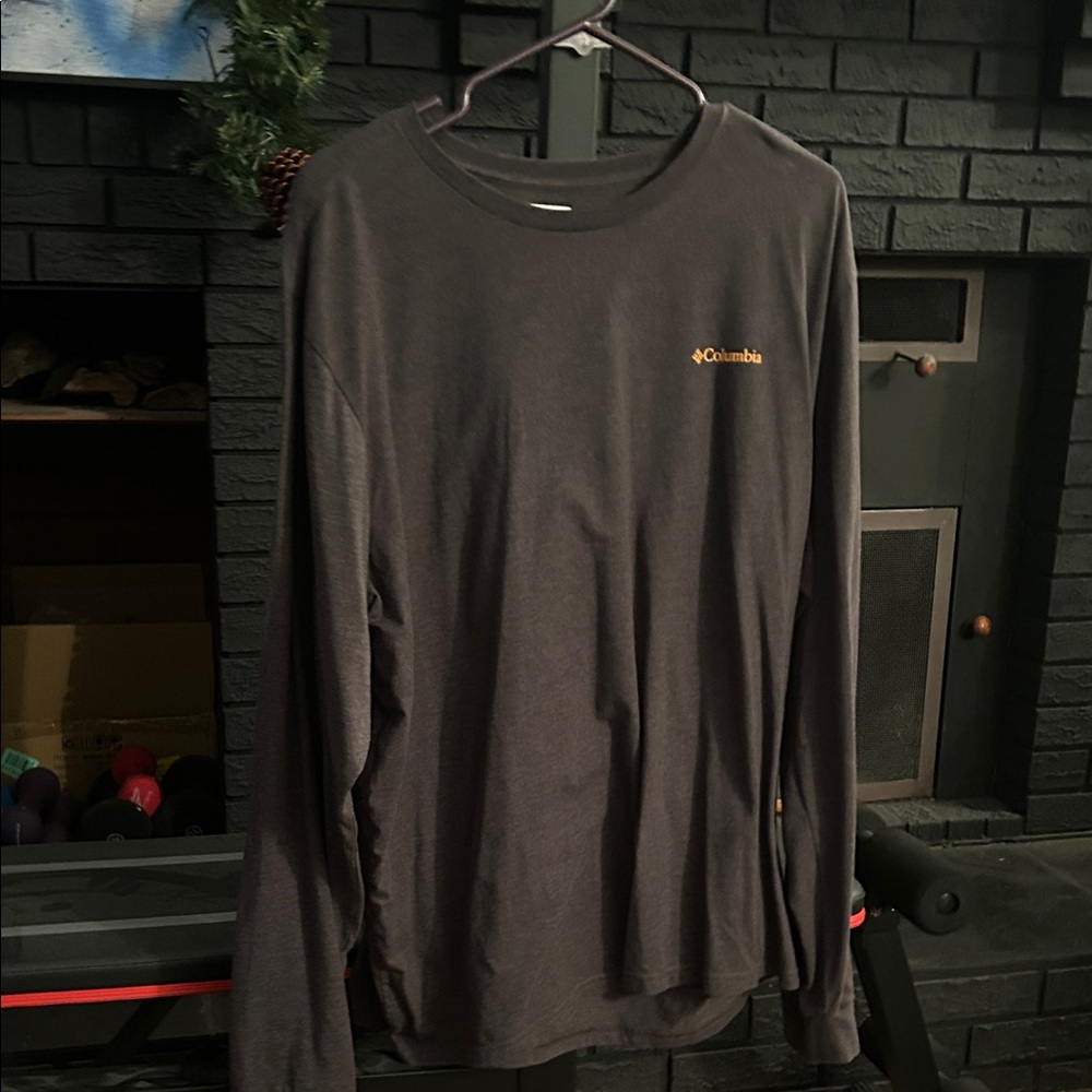 Columbia Men's Charcoal Long Sleeve Tee